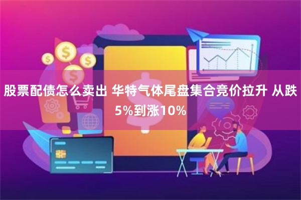 股票配债怎么卖出 华特气体尾盘集合竞价拉升 从跌5%到涨10%